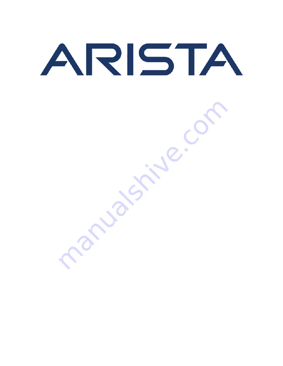 Arista W-118 Quick Start Manual Download Page 1