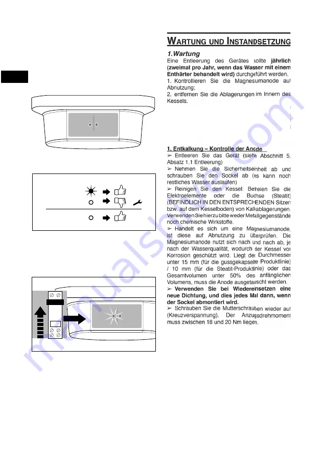 Ariston Thermo 470 VERT Instruction For Installation And Maintenance Download Page 48