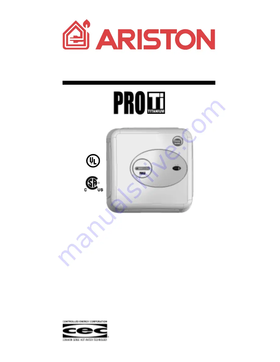 Ariston GL 2.5 Скачать руководство пользователя страница 1