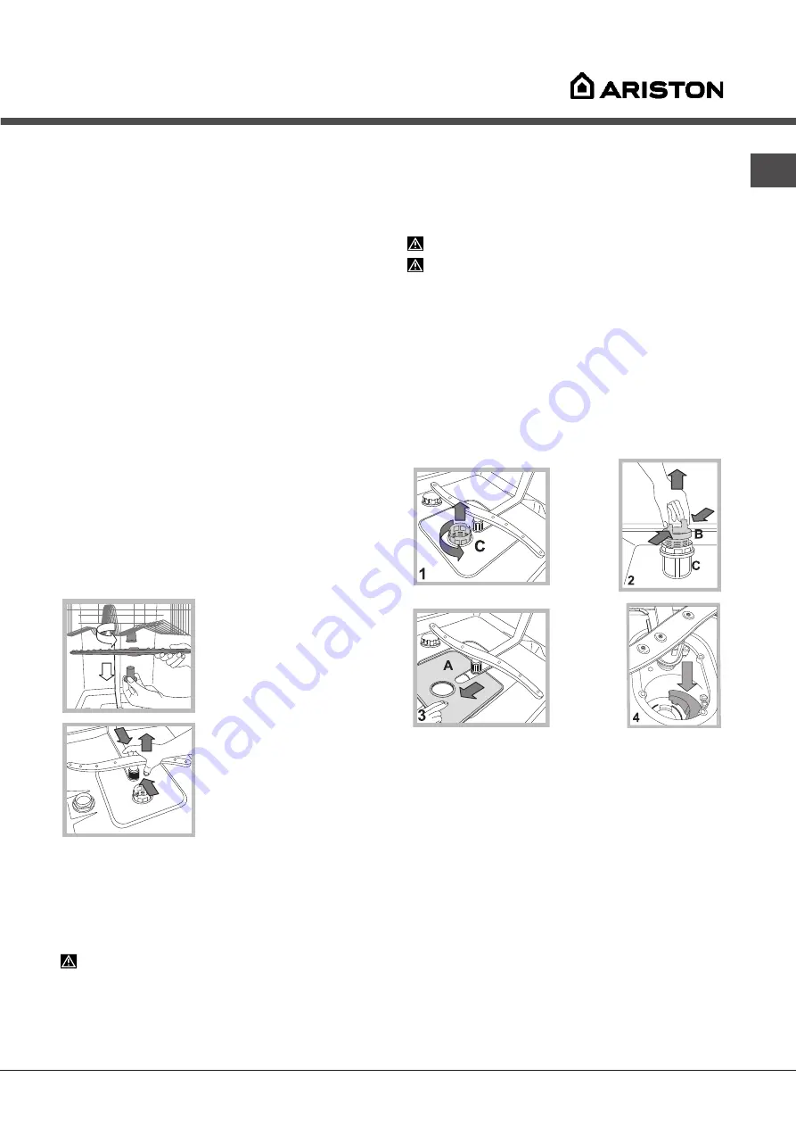 Ariston LFF 8M5 Operating Instructions Manual Download Page 13