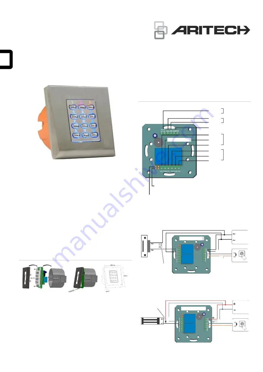 Aritech ACL875FL-KP Installation Sheet Download Page 1