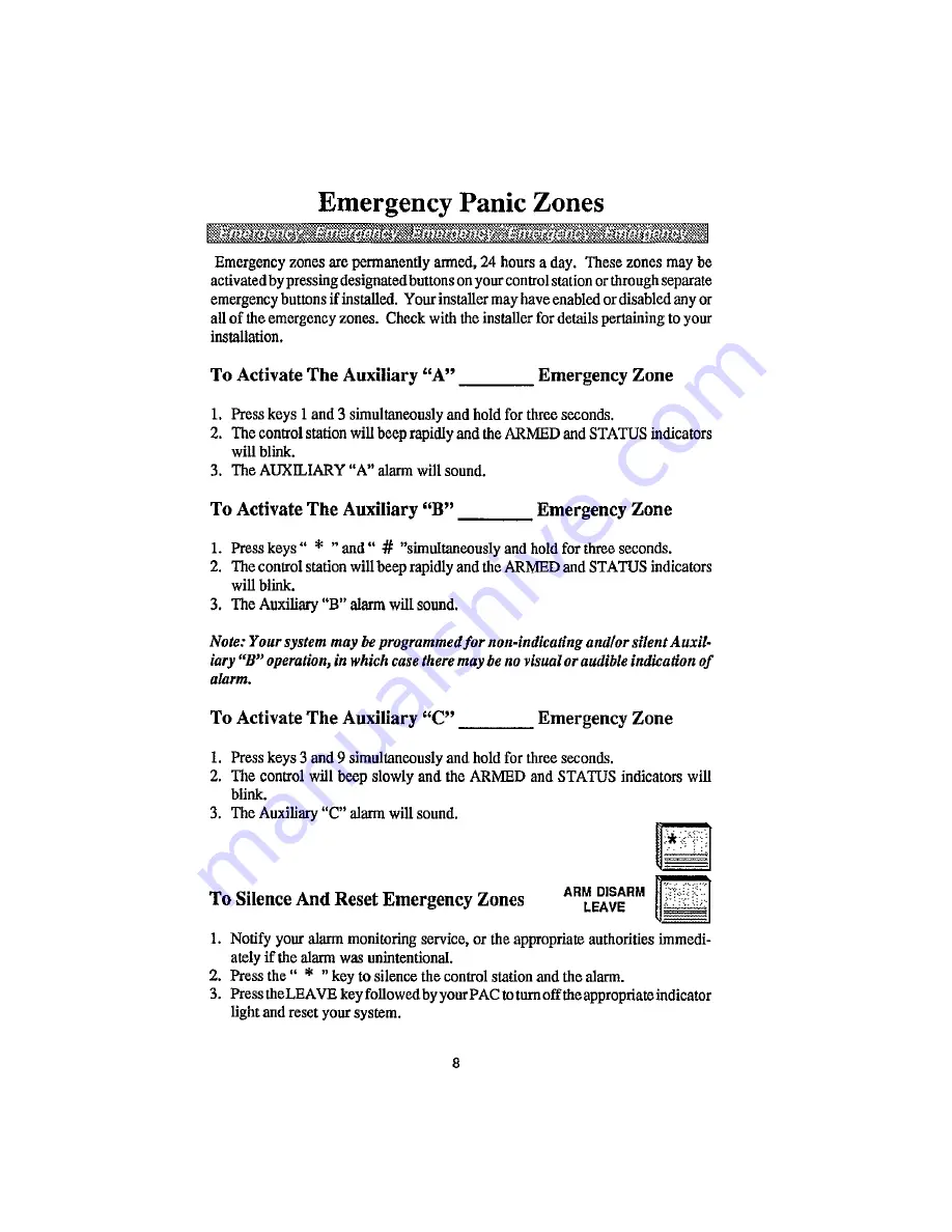 Aritech CS-152 User Manual Download Page 10