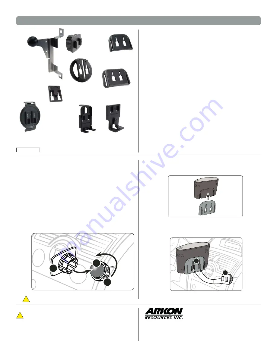 Arkon GPS-DG9208G3 Installation Instructions Download Page 1