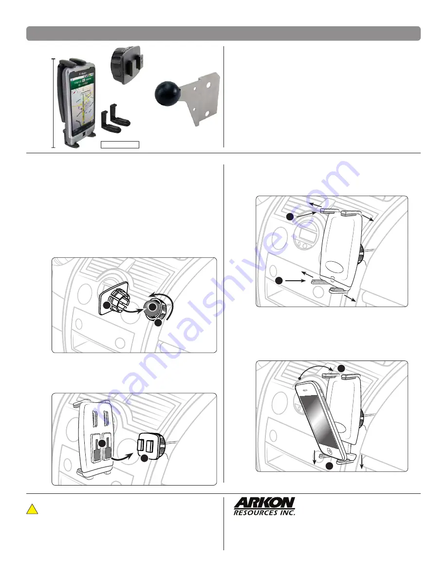 Arkon SLIM-GRIP SM5-IF7103G3 User Manual Download Page 1