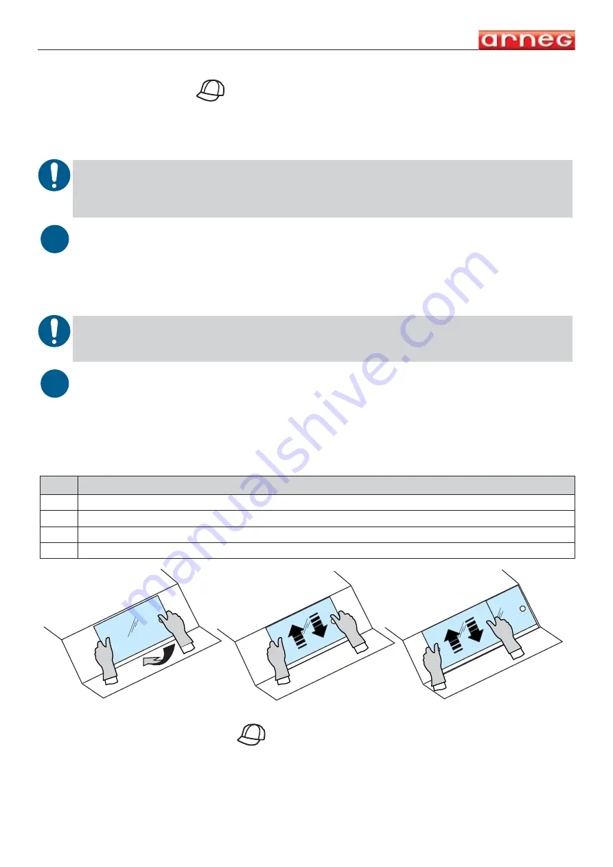 Arneg 1250 TCBM Direction For Installation And Use Download Page 42