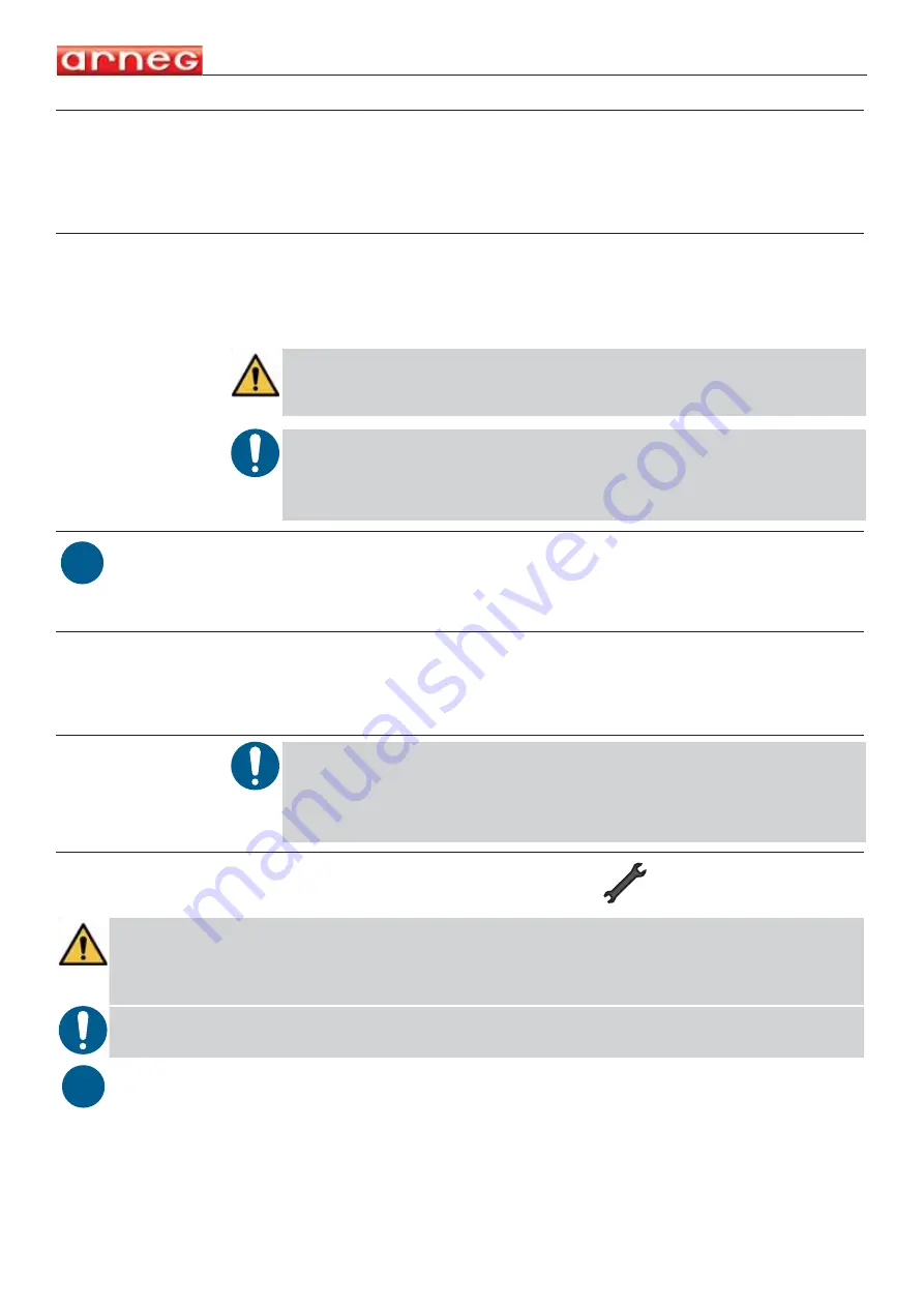 Arneg 1250 TCBM Direction For Installation And Use Download Page 115