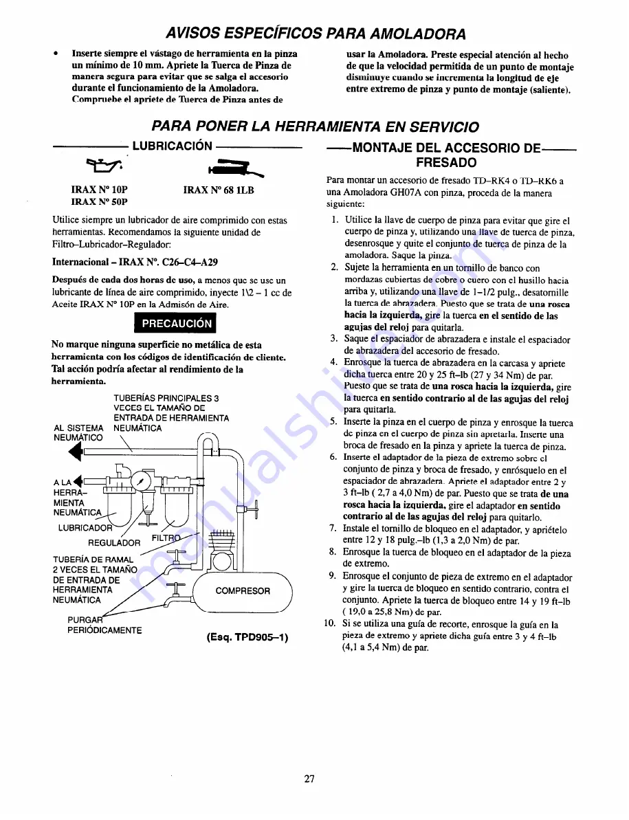 ARO GH07A Series Operator'S Manual Download Page 55