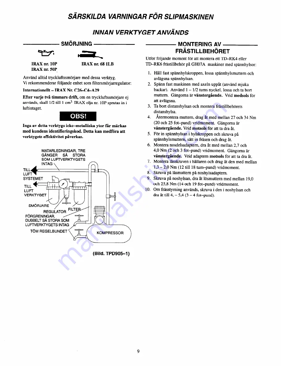 ARO GH07A Series Operator'S Manual Download Page 77