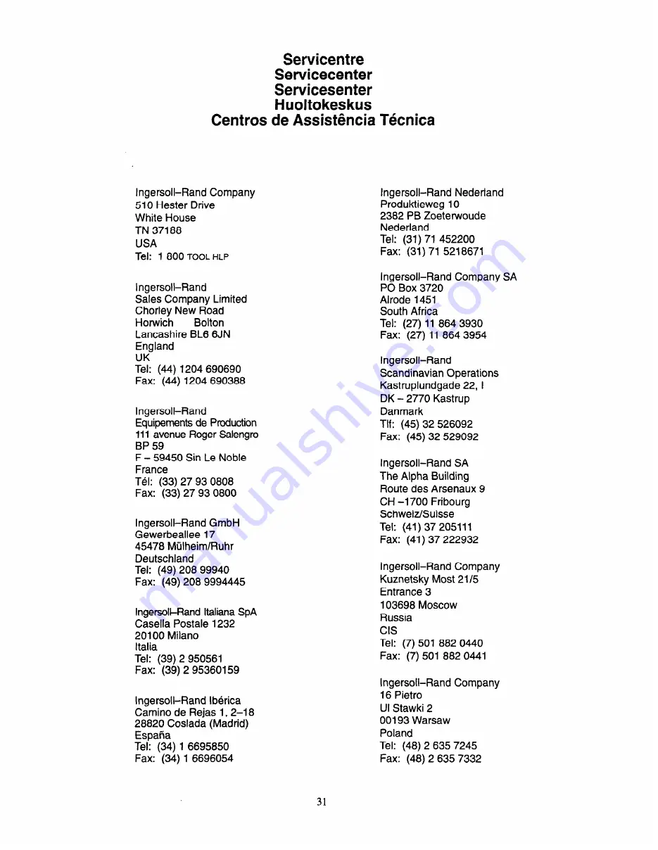 ARO GH07A Series Operator'S Manual Download Page 99