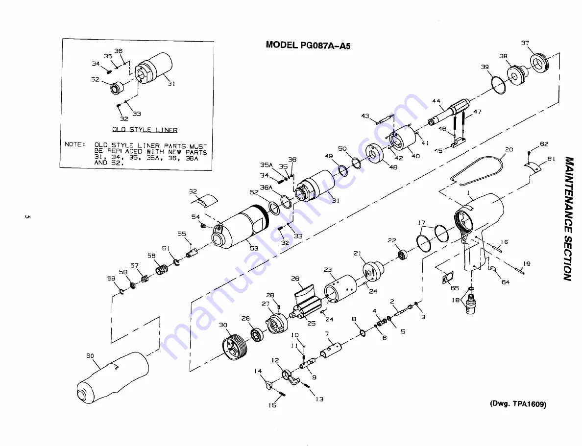 ARO PG087A-A5 Operator'S Manual Download Page 5