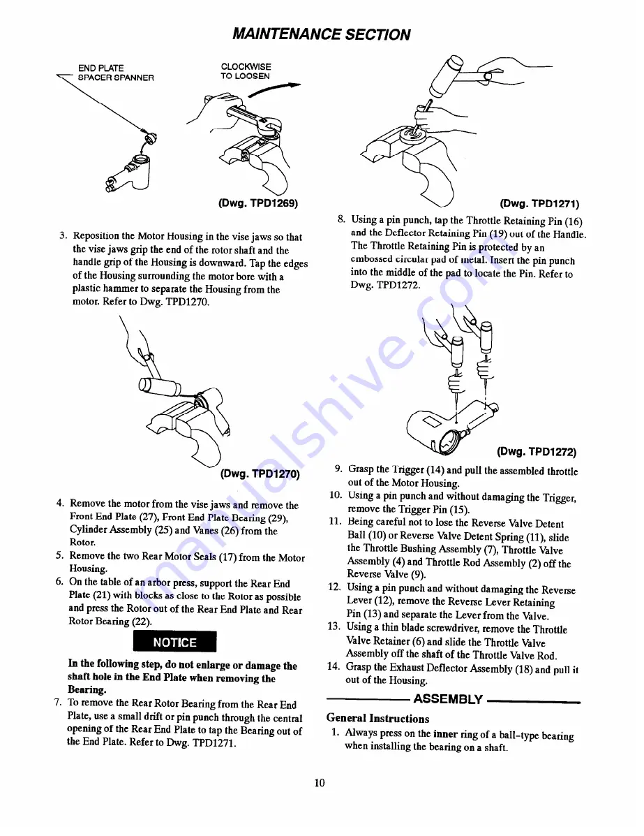 ARO PG087A-A5 Operator'S Manual Download Page 10