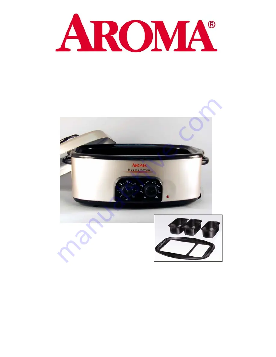 Aroma Roaster Ovens Instruction Manual & Recipes Download Page 1