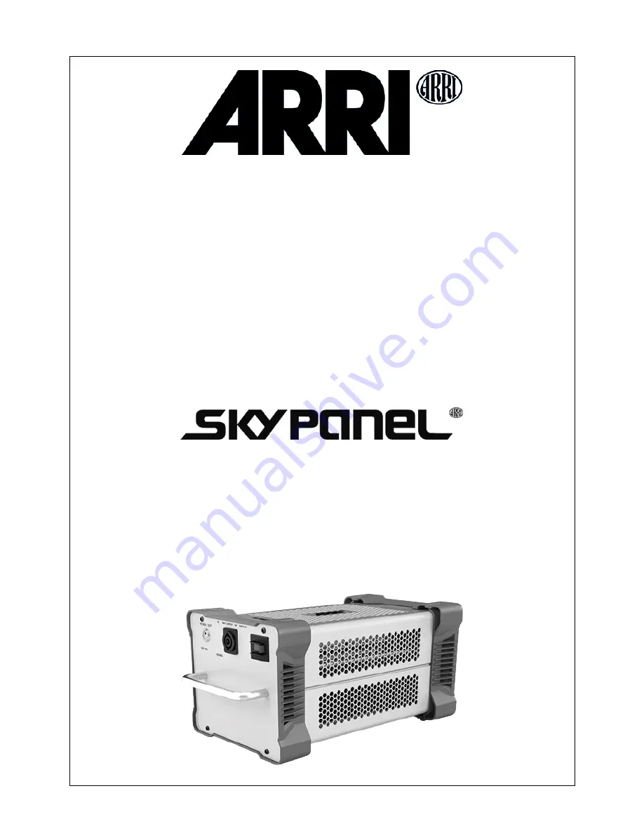 ARRI Skypanel PSU S360 User Manual Download Page 1