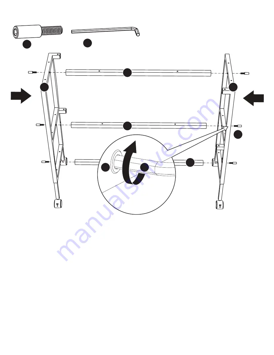 Arrow Dixie 3401 White Assembly Instructions Manual Download Page 5