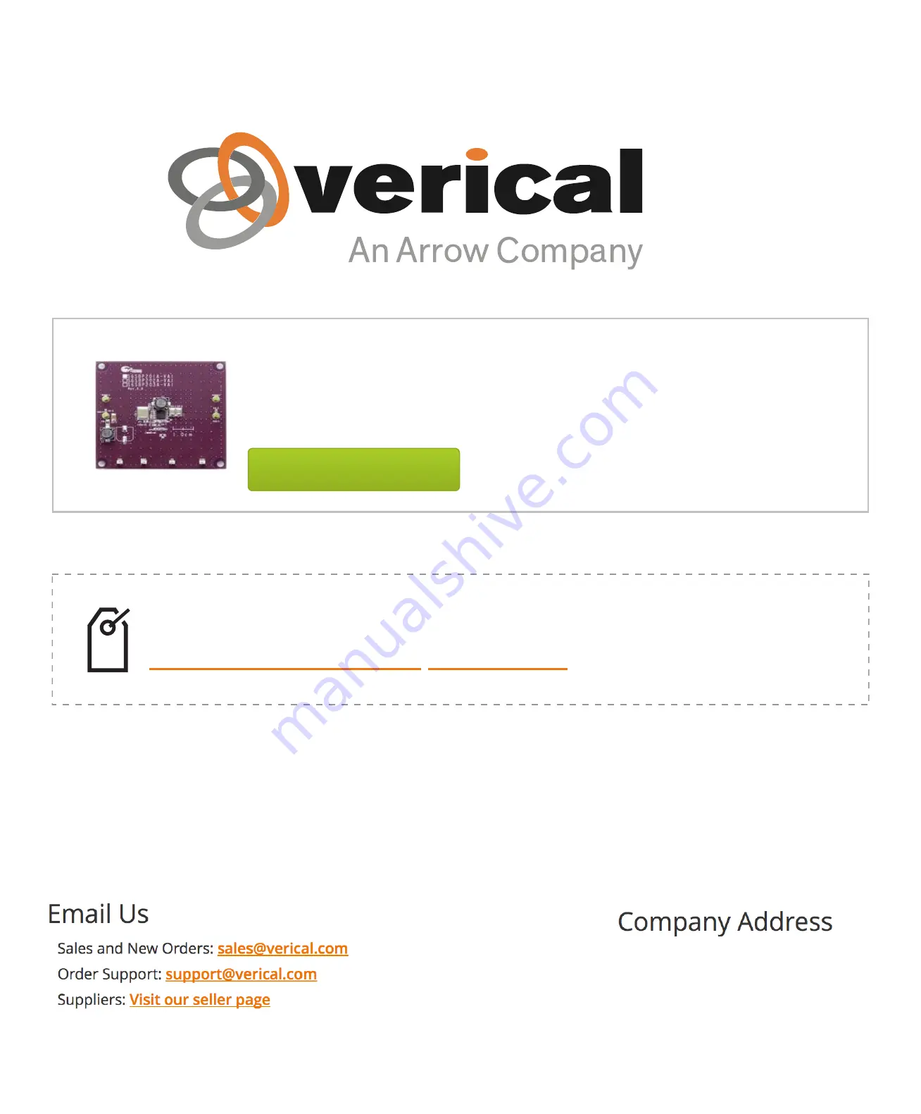 Arrow verical CYPRESS S6SBP201A1AVA1001 Operation Manual Download Page 1