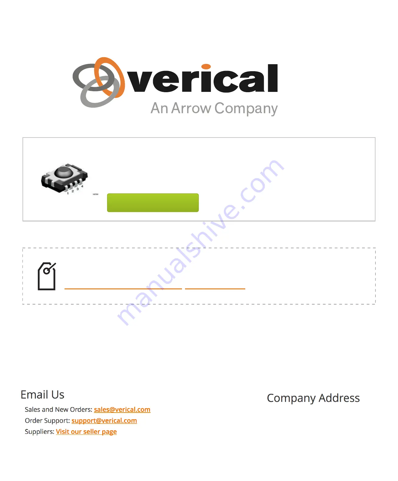 Arrow verical Vishay TSSP60 Series Manual Download Page 1