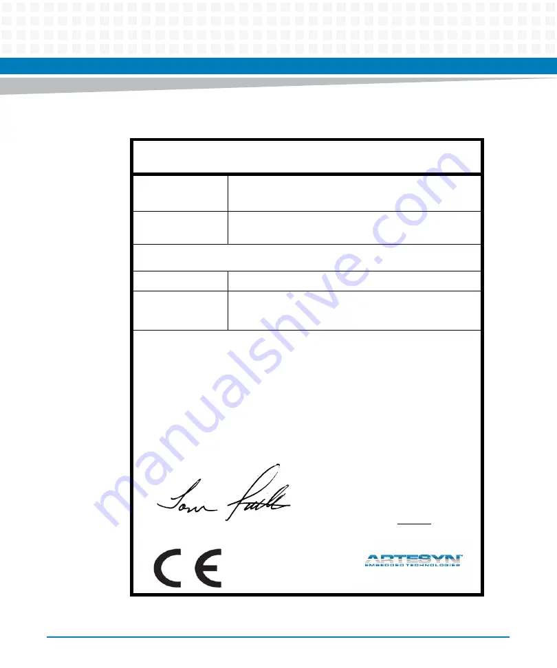 Artesyn Embedded Technology MVME8100 Installation And Use Manual Download Page 36