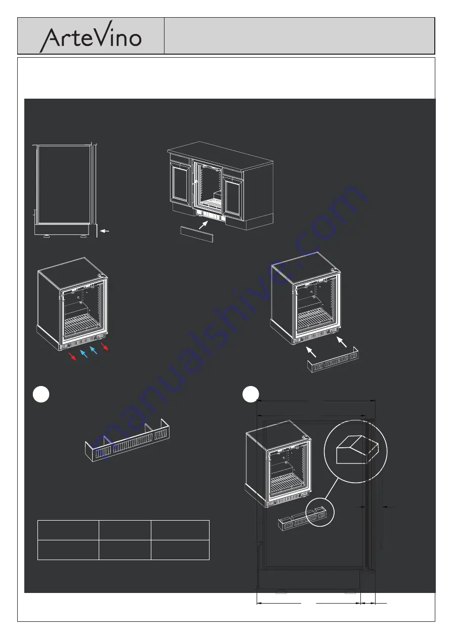 ArteVino Cosy Flush Fitting Diagrams Download Page 5