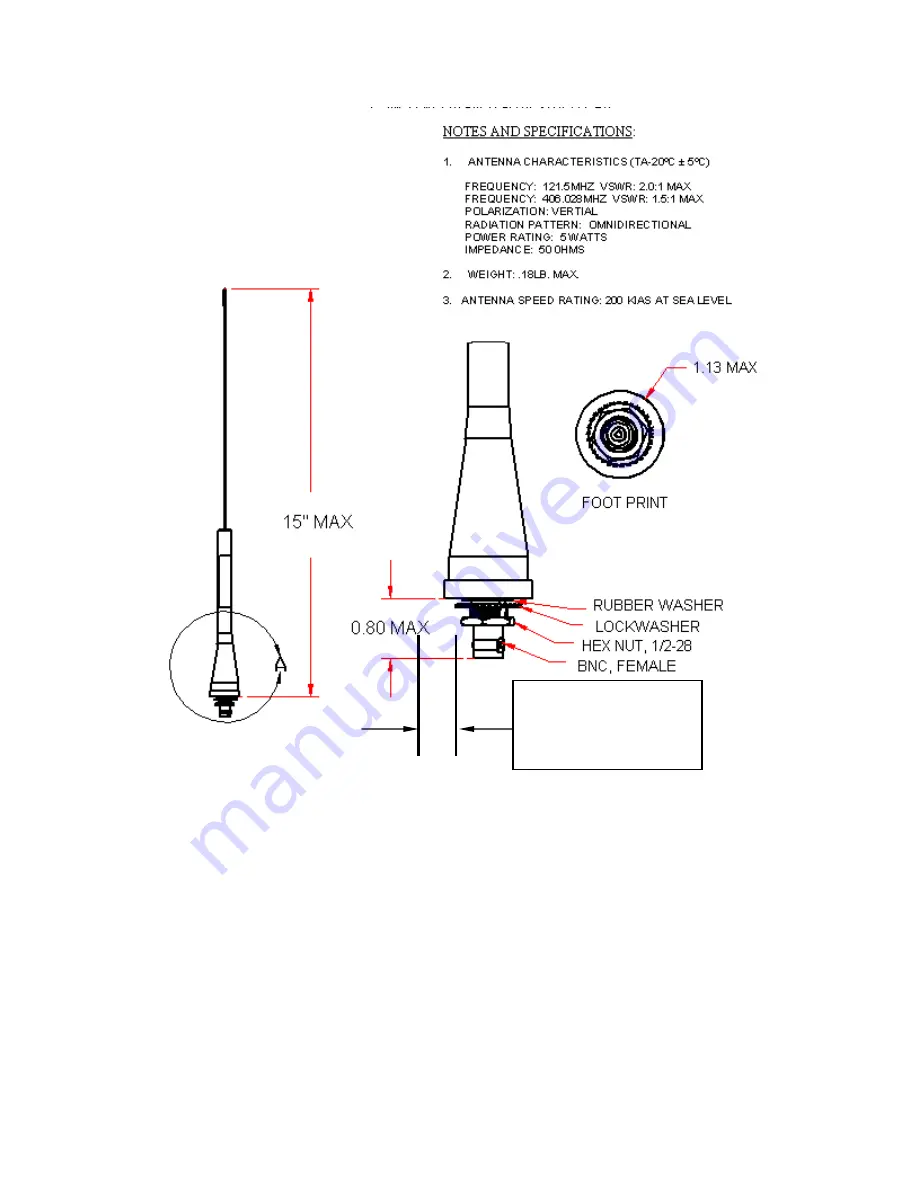 ARTEX AIRCRAFT SUPPLIES ME406 Description, Operation, Installation And Maintenance Manual Download Page 62