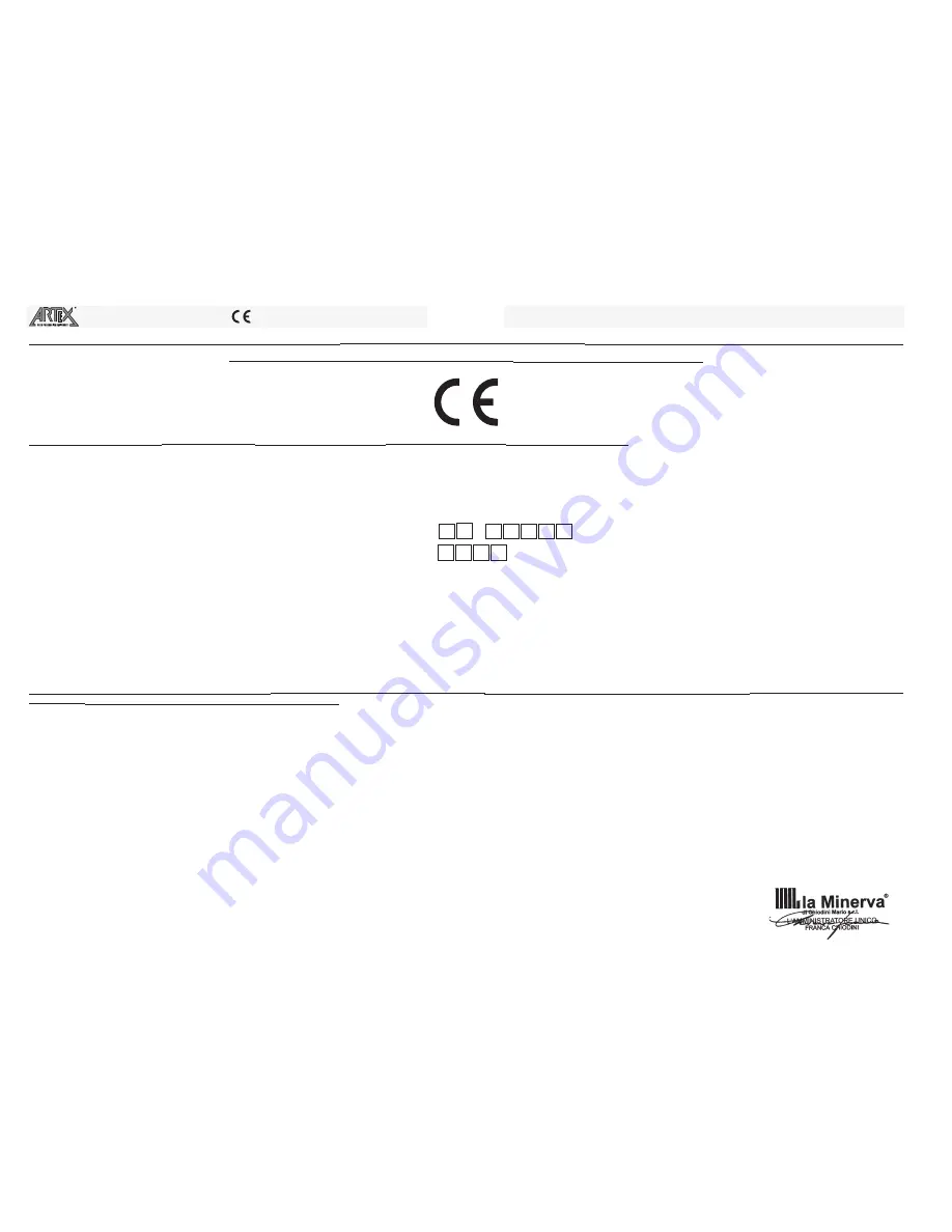 ARTEX A/E 155 Operating Instructions Manual Download Page 4