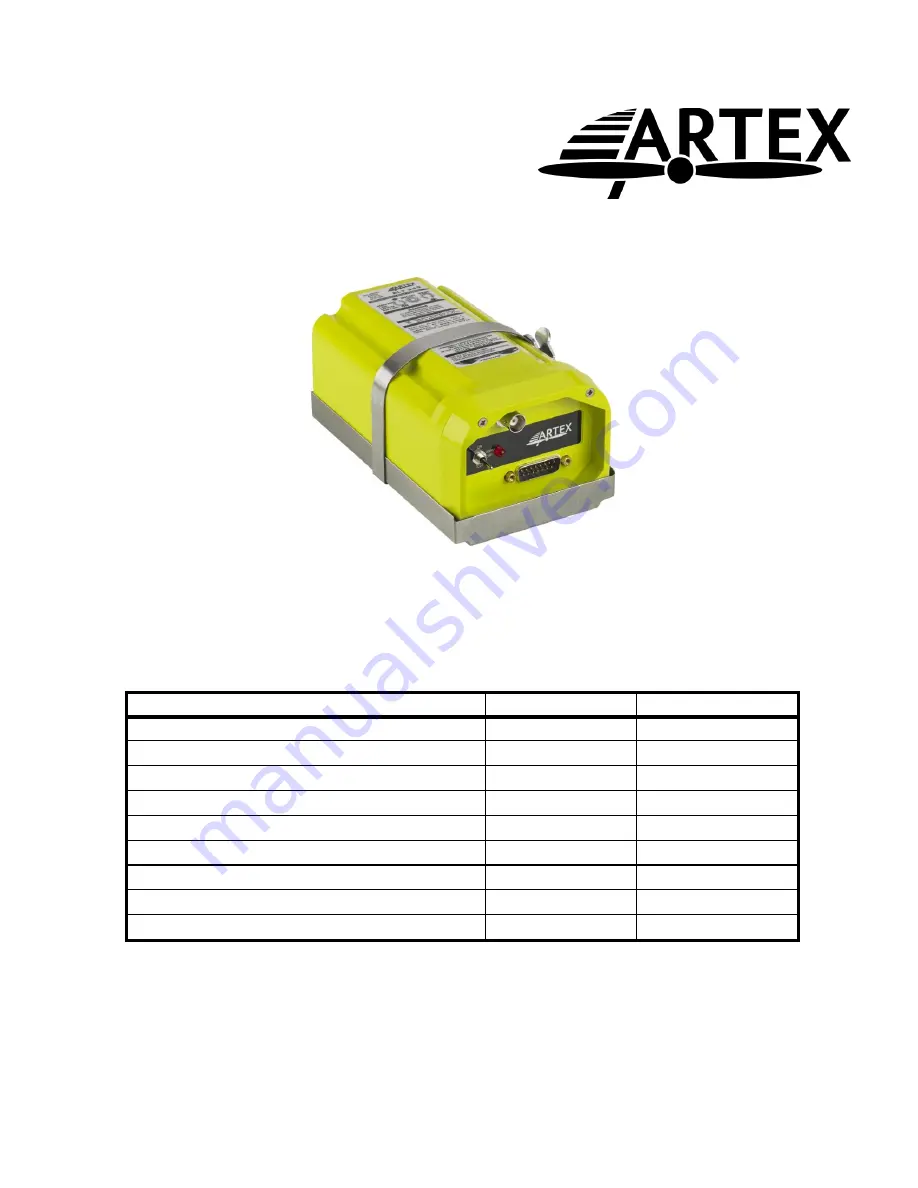 ARTEX ELT 345 Скачать руководство пользователя страница 1