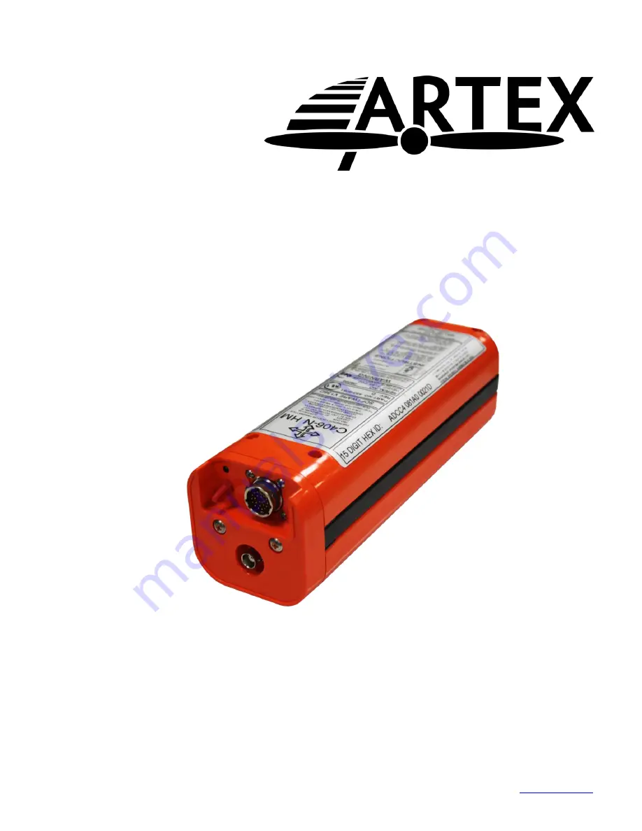 ARTEX ELT C406-N Description, Operation, Installation And Maintenance Manual Download Page 1