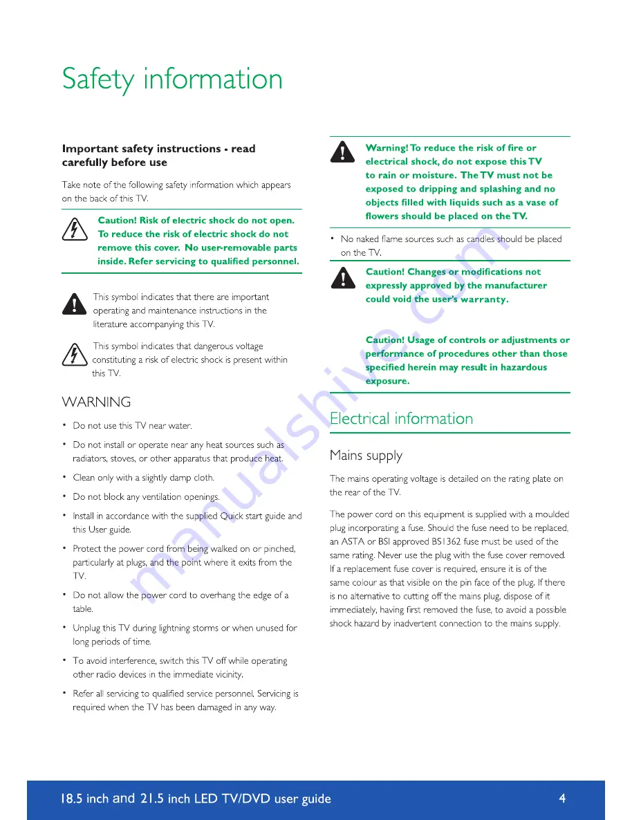 ARTEX L185DRS User Manual Download Page 4