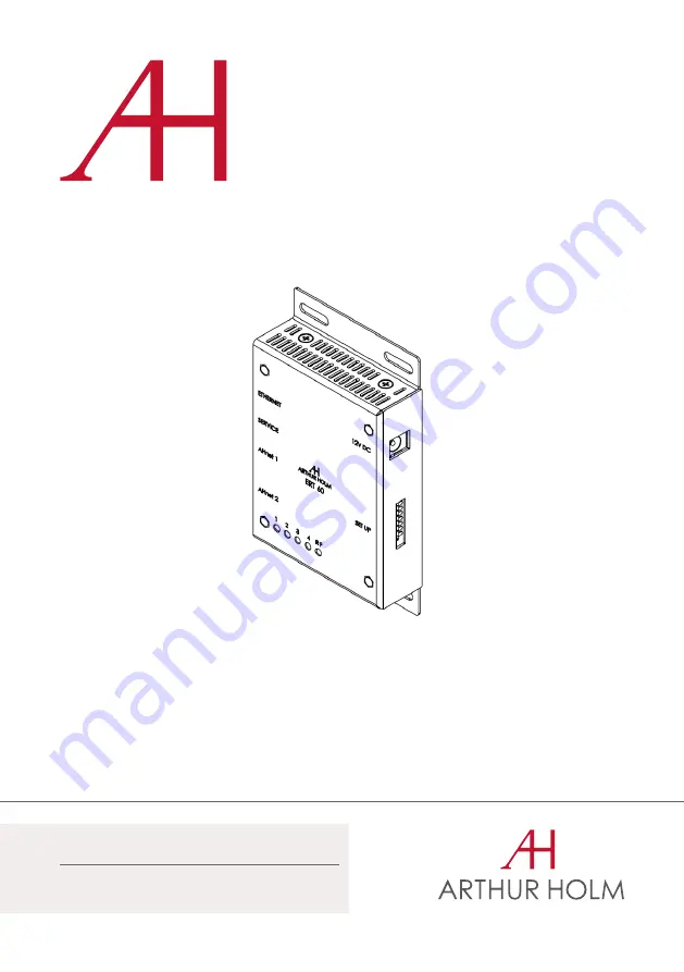 ARTHUR HOLM ERT 30 User Manual Download Page 1