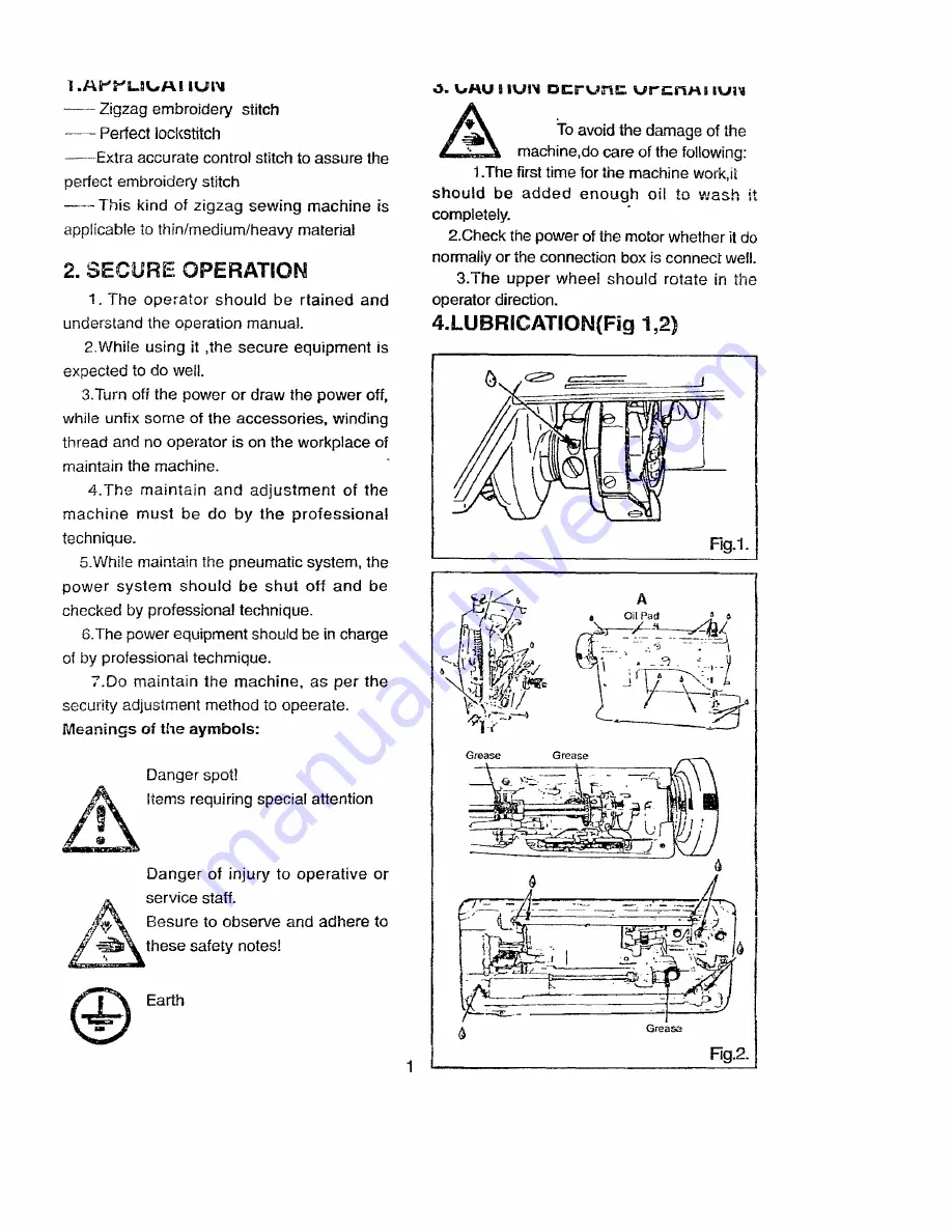 artisan 20-53 Operators Manual And Spare Parts Booklet Download Page 3