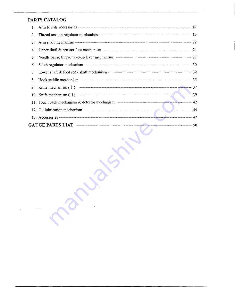 artisan 4400RB Operators Manual And Spare Parts Booklet Download Page 2