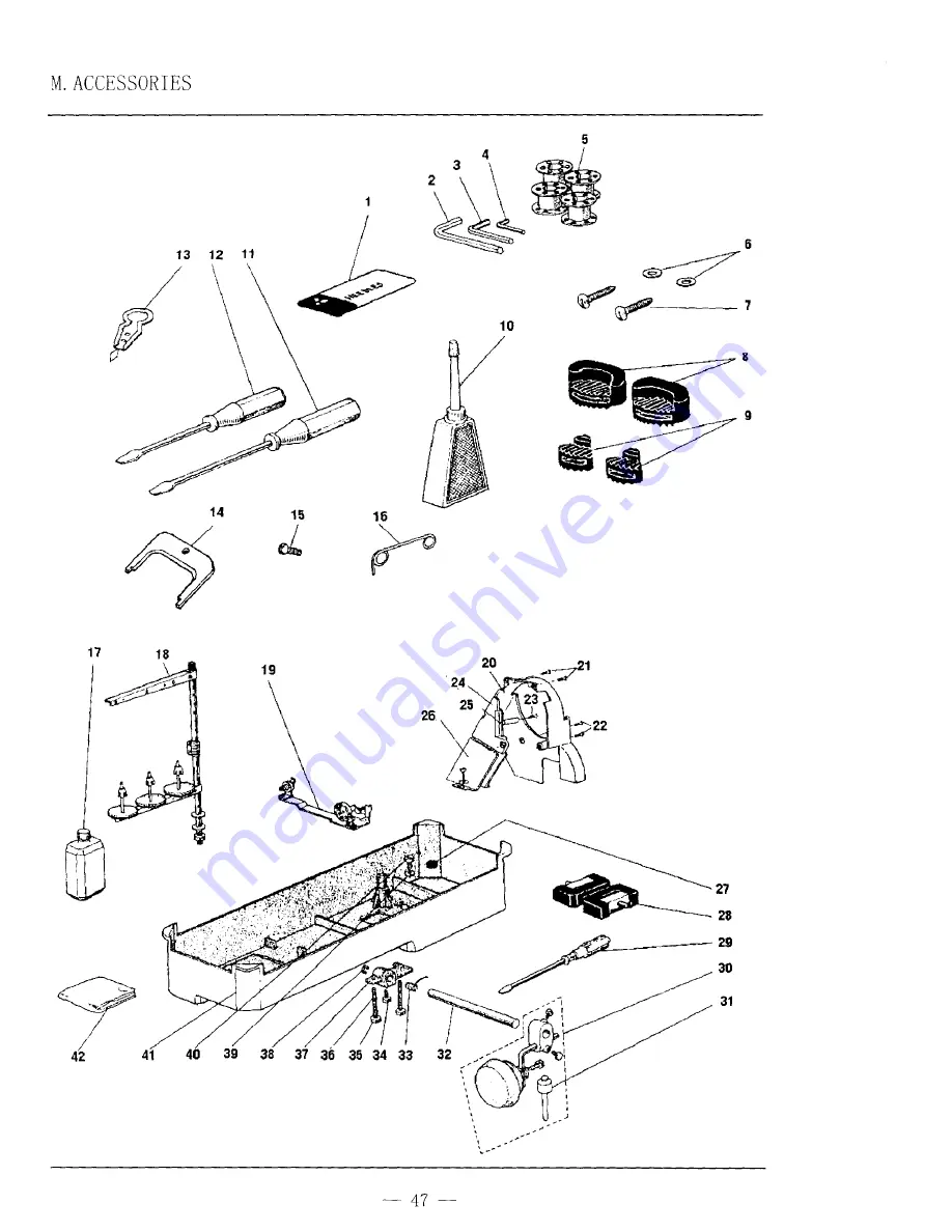 artisan 4400RB Operators Manual And Spare Parts Booklet Download Page 50