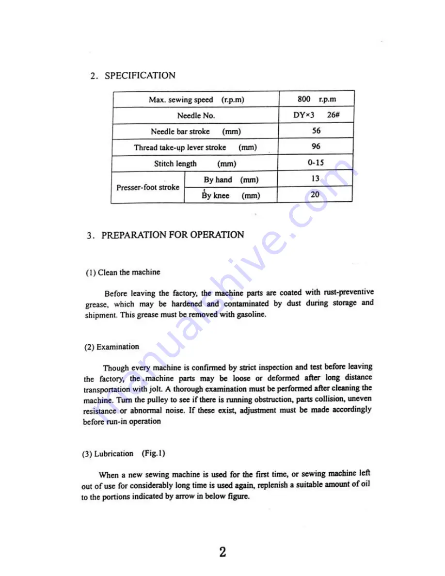 artisan Toro 4500 Operation And Parts Manual Download Page 4