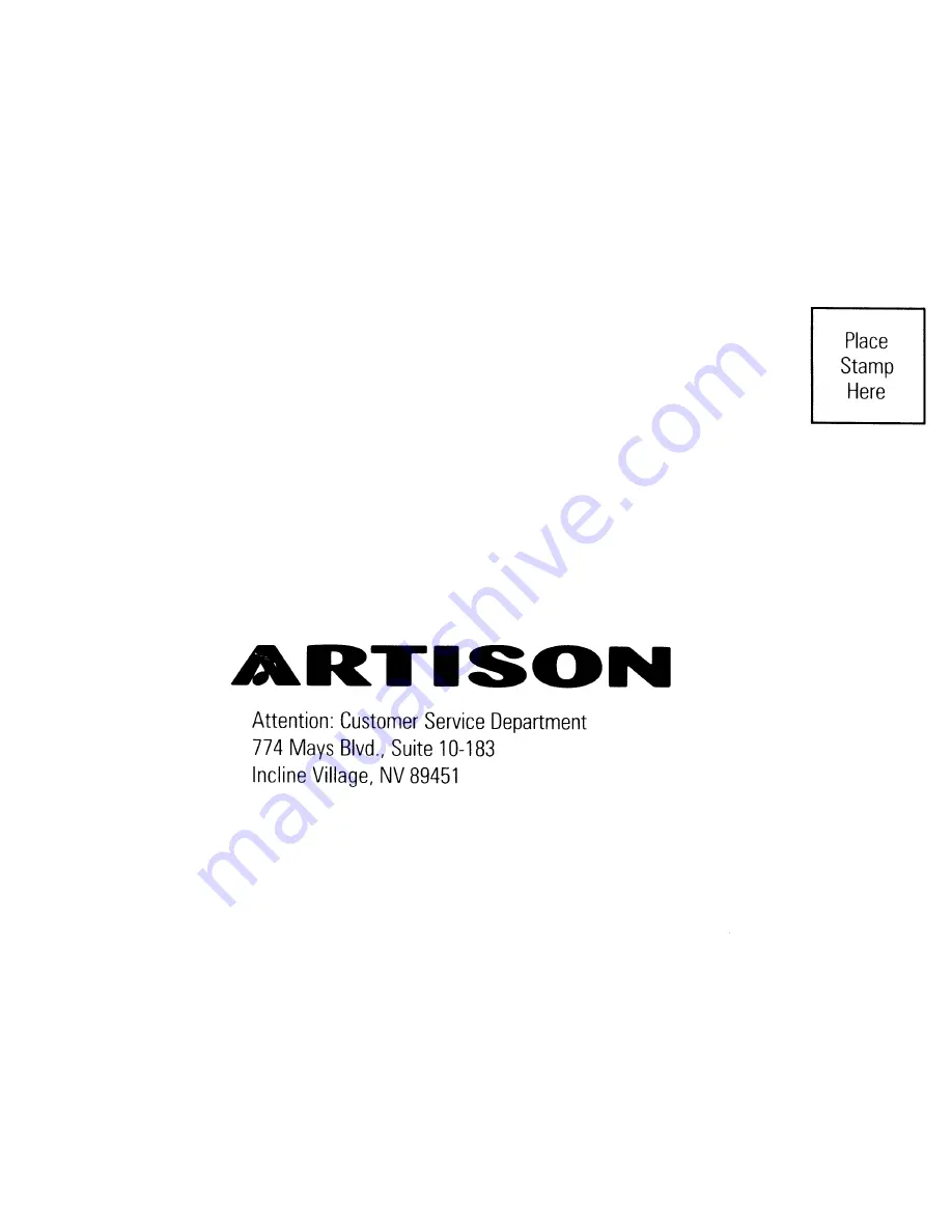 Artison RCC600-IWPBB Installation Manual Download Page 10