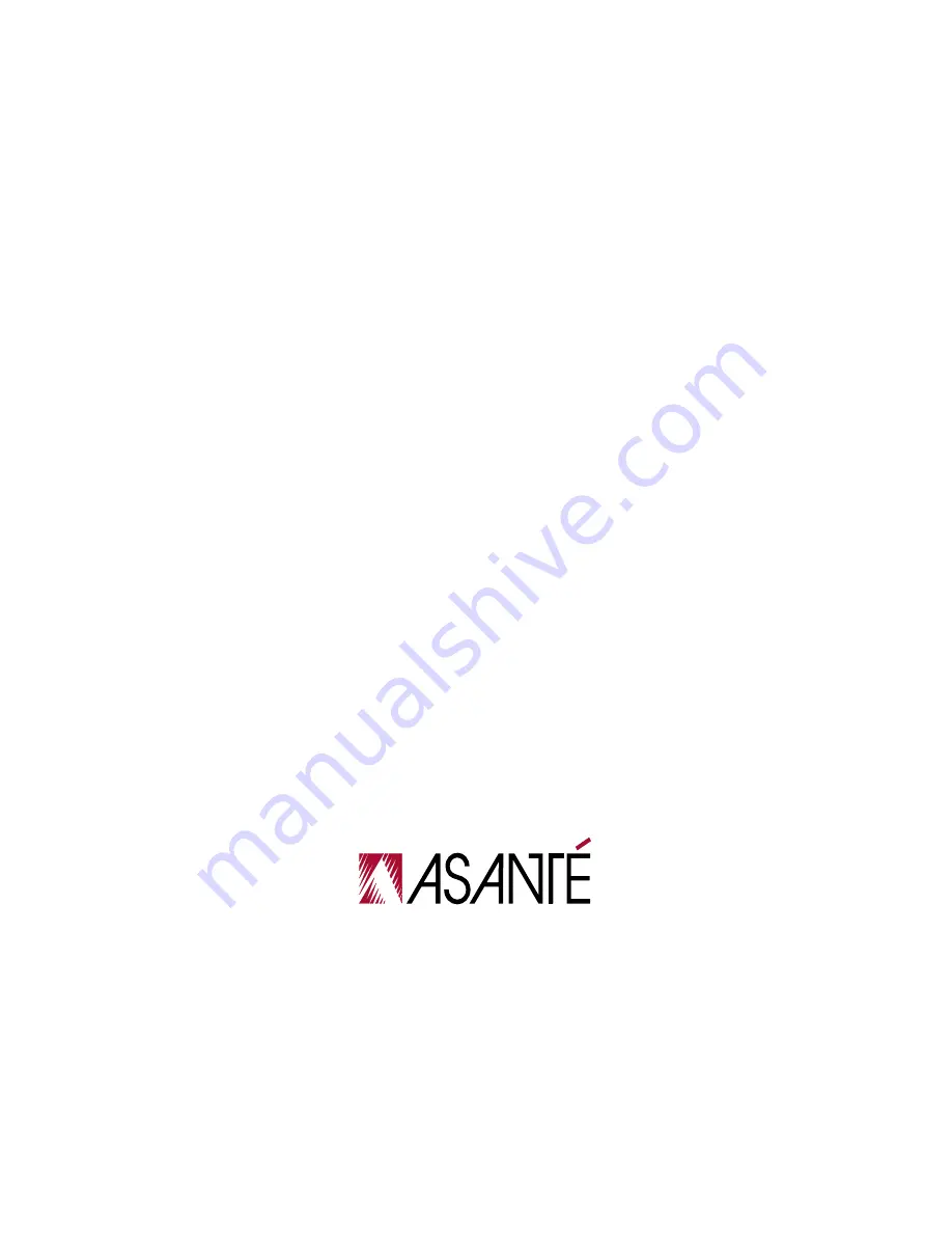 Asante AsanteFAST 10/100 Installation Manual Download Page 40