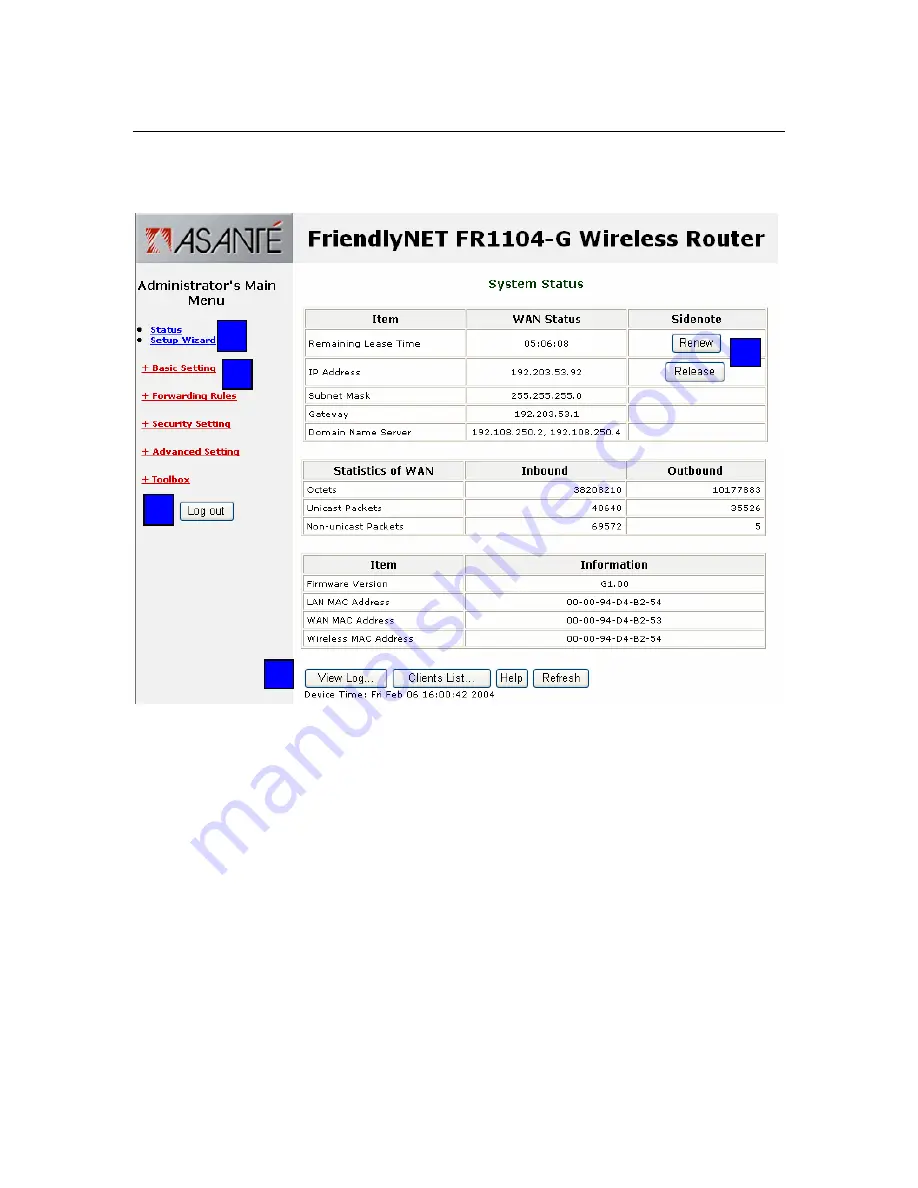 Asante FriendlyNET FR1104-G Скачать руководство пользователя страница 12