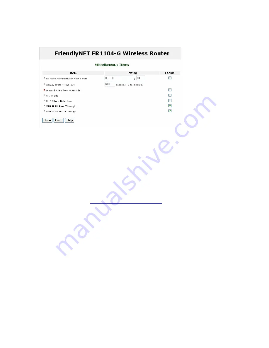 Asante FriendlyNET FR1104-G Скачать руководство пользователя страница 62