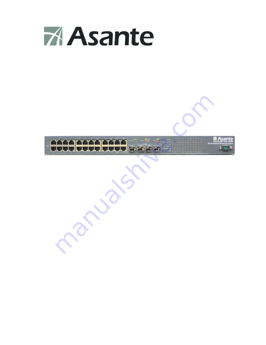 Asante FriendlyNET GX5-2400W Скачать руководство пользователя страница 1