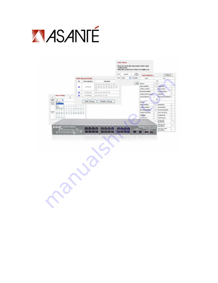 Asante FriendlyNET GX5-424W User Manual Download Page 1