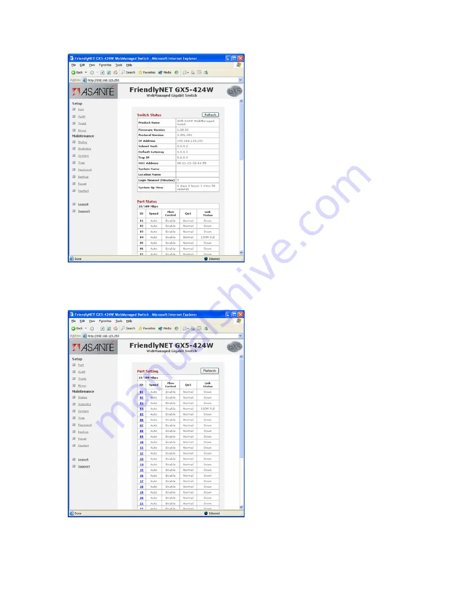 Asante FriendlyNET GX5-424W Скачать руководство пользователя страница 17