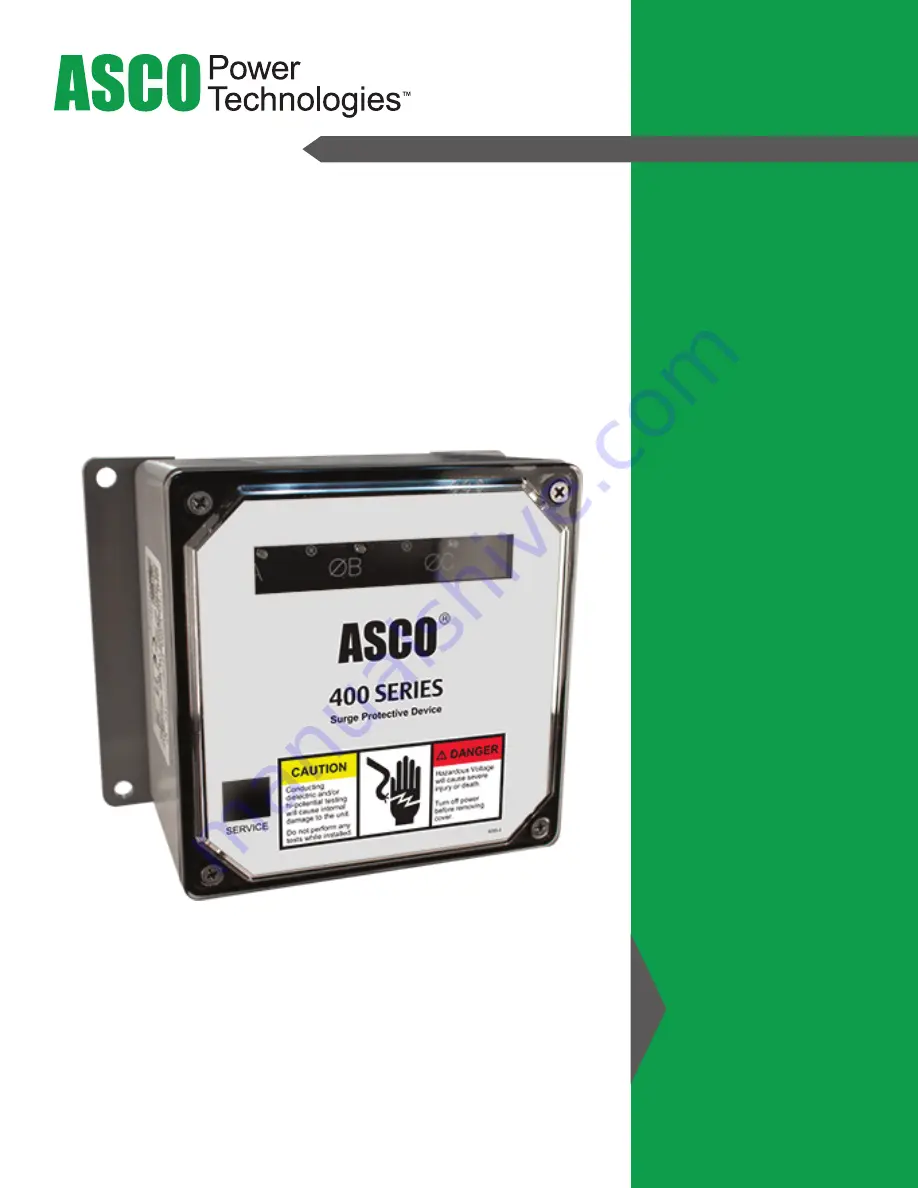 Asco 430 Installation & Operation Manual Download Page 1