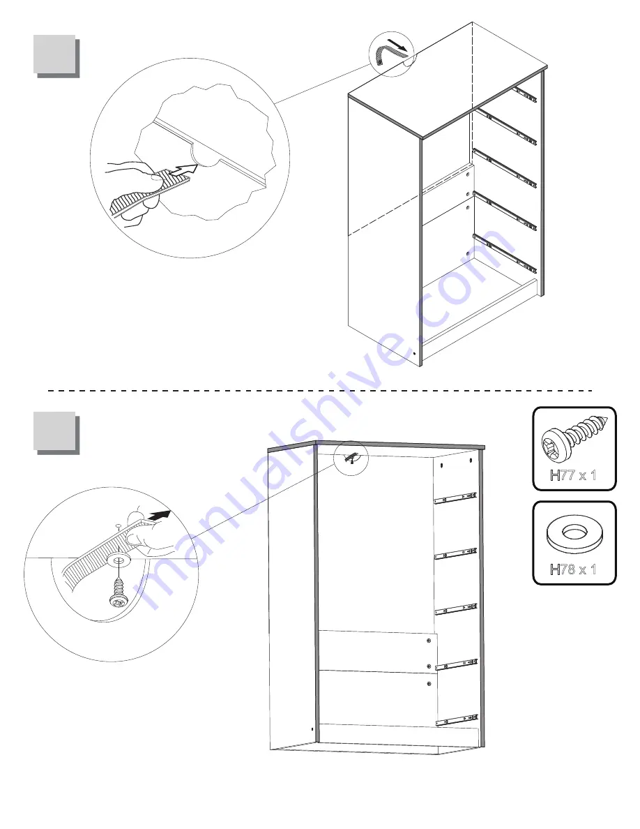 Ashley Signature Design 108735 Assembly Instructions Manual Download Page 17