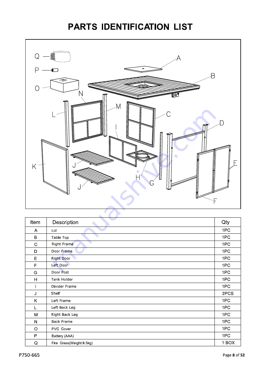 Ashley Signature Design APG-P750-9P User Manual Download Page 8