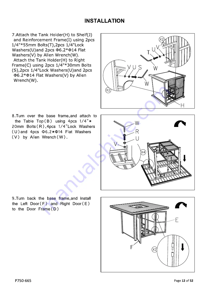 Ashley Signature Design APG-P750-9P User Manual Download Page 12