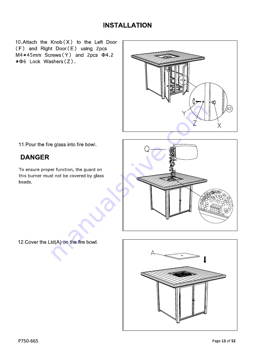 Ashley Signature Design APG-P750-9P User Manual Download Page 13