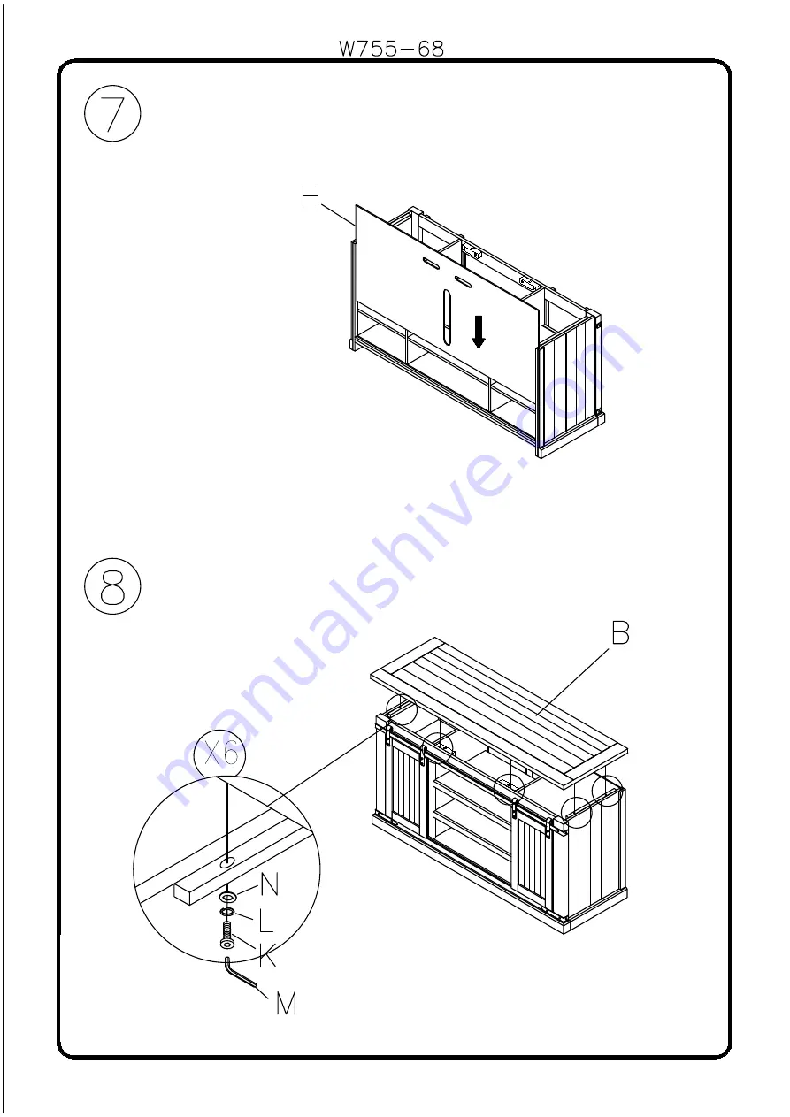 Ashley Signature DESIGN Carynhurst W755-68 Скачать руководство пользователя страница 6