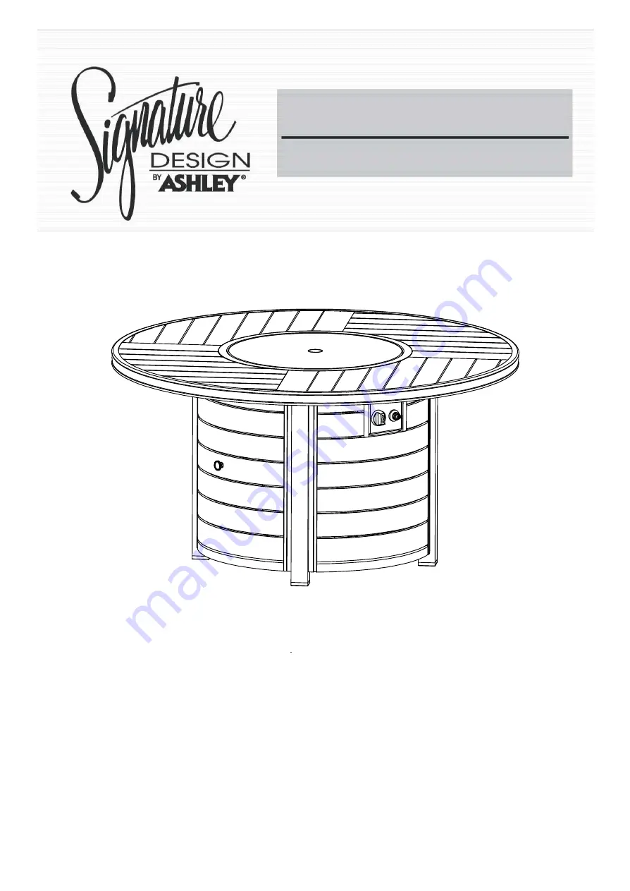 Ashley Signature Design MD-1515 User Manual Download Page 1