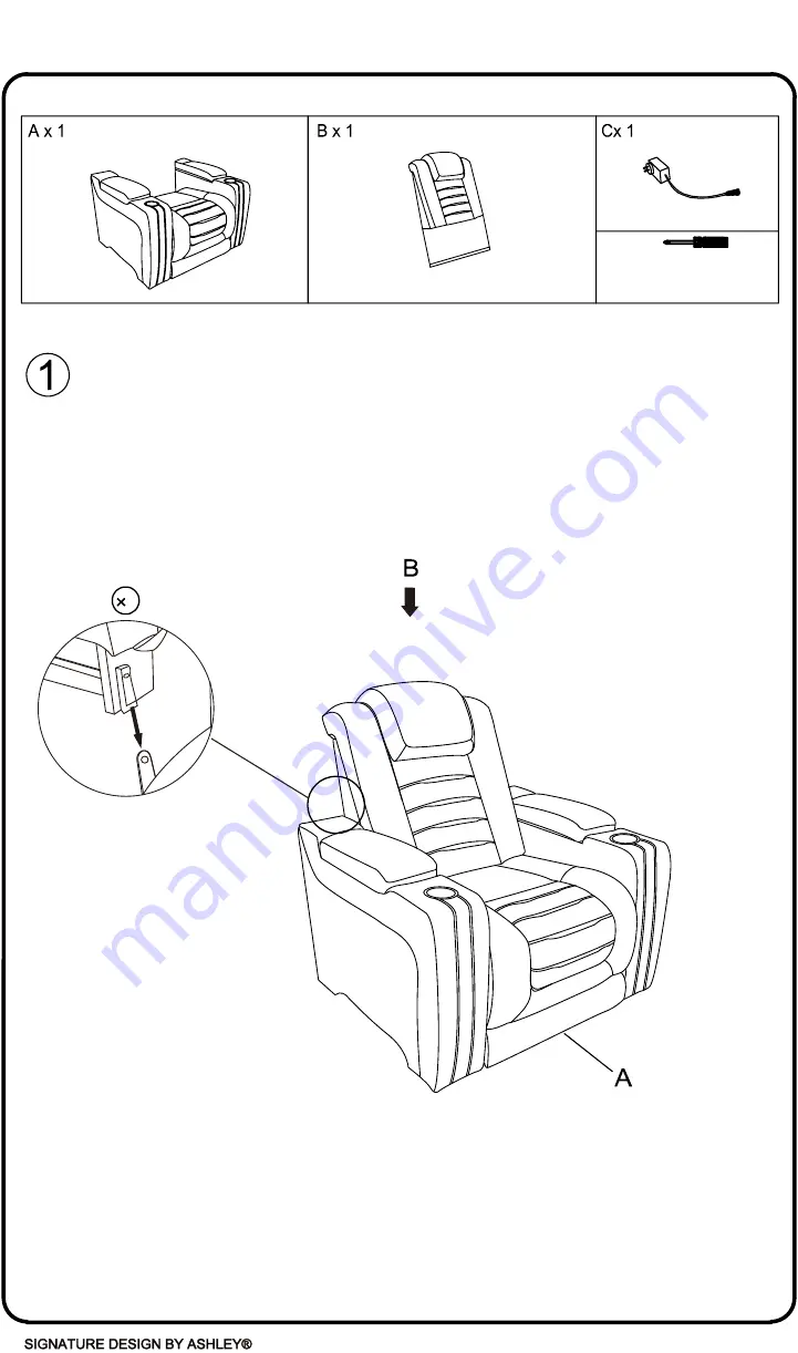 Ashley Signature Design U2800413 Manual Download Page 2