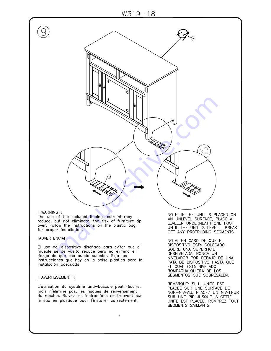 Ashley SIGNATURE W319-18 Manual Download Page 7