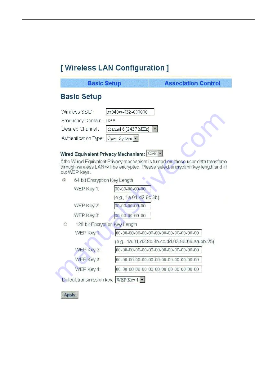 Askey RTA300W User Manual Download Page 58