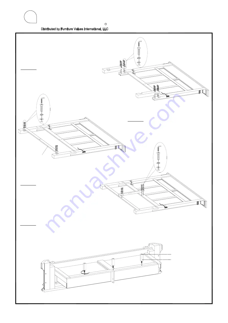 aspenhome Queen Estate Panel HB I201-412 Assembly Instructions Manual Download Page 5